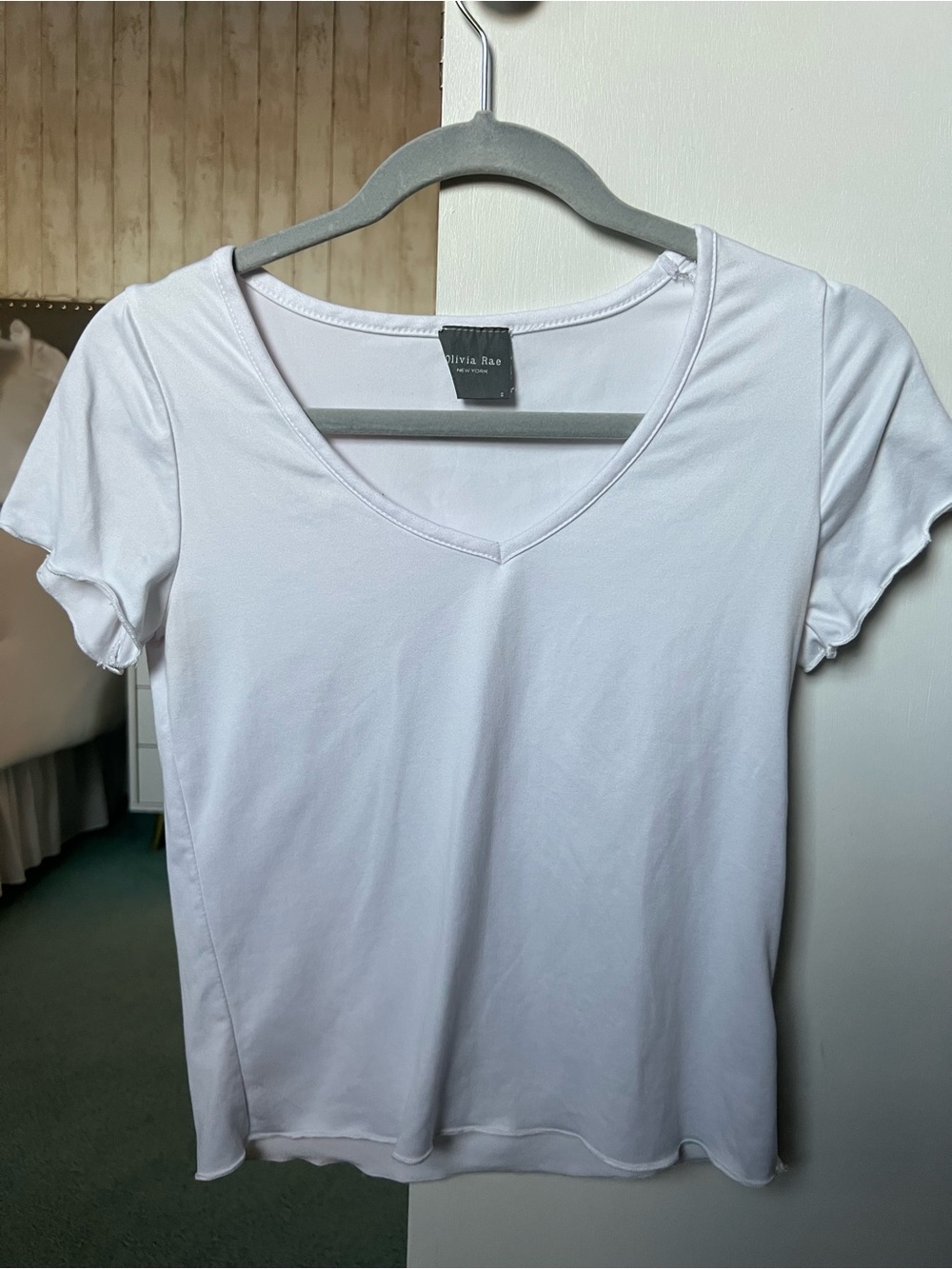 Olivia Rae white crop top in size S #oliviarae #basics